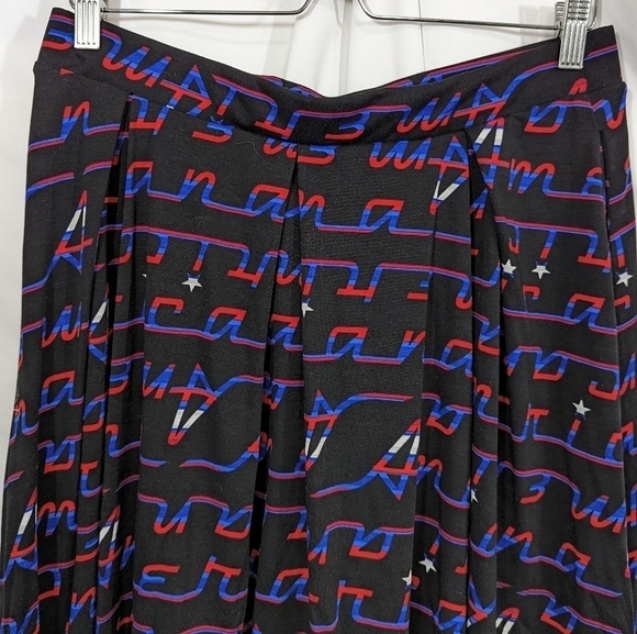 LuLaRoe Americana A-Line Skirt Sz L - Picture 6 of 9